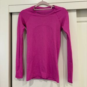 Lululemon Swiftly Tech Long Sleeve - Pow Pink/Sonic Pink - Size 4